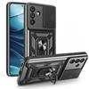 Slide Kamera Panzerhülle für Samsung Galaxy A06 A16 A26 A36 A56 5G Hülle Auto Magnetischer Ring Ständer Handyhülle für Samsung A56 A 16