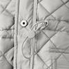ELLE KIDS Girls' Quilted Windproof Stand-Collar Cotton Jacket