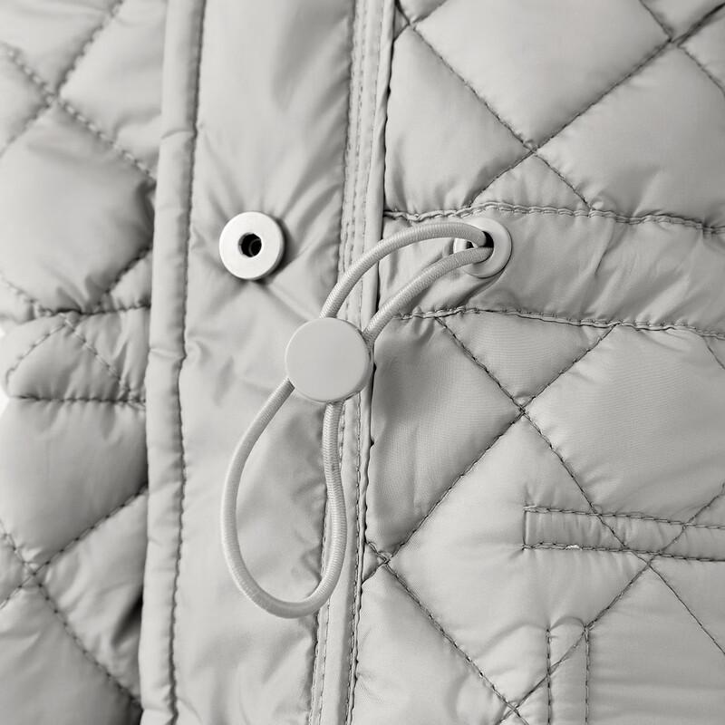 ELLE KIDS Girls' Quilted Windproof Stand-Collar Cotton Jacket