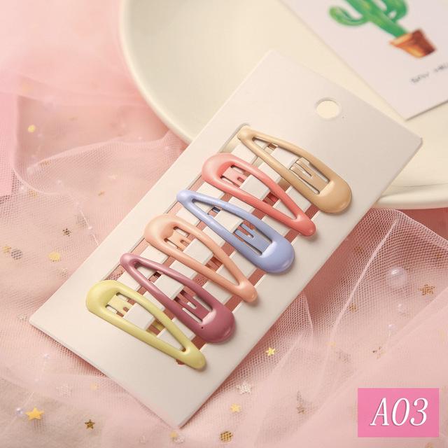 1Set Cute Candy Colors Dripping Hairpins BB Clip Girls Children Hair Clip Pin Barrette Accessories Women Kids Hairgrip Headdress