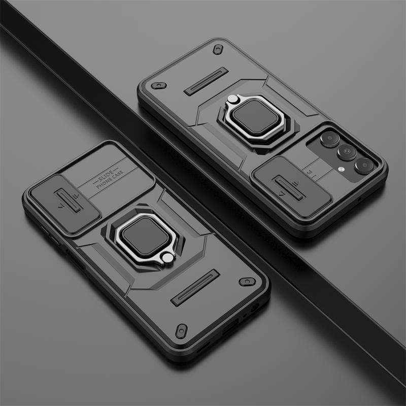 Für Samsung A15 Hülle Schiebekamera Schutz Armor Handyhülle Für Samsung Galaxy A15 A 15 4G SM-A155F Magnet Halter Ring Rückseite