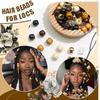 120Pcs Headwear Braiding Beads Multi Style Imitation Wood Bead Accessories  Hair Accessories