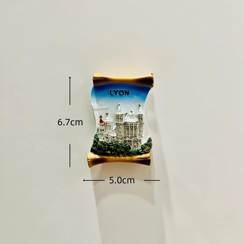 Frankreich Paris Saint Michel Berg Harz Kühlschrankmagnet Aufkleber Reise Souvenir Geschenk Landschaft Kühlschrankmagnet Heimküche Dekoration