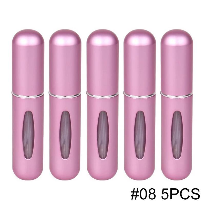 1/5/10PCS 5ml Portable Perfume Atomizer Mini Perfume Bottle Sample Spray Bottle Dispenser Cosmetic Travel Container