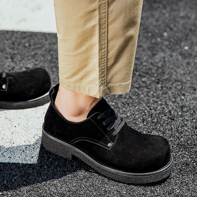 Fashion British Style Men Genuine Leather Casual Shoes Classic Outdoor Antiskid Oxford Dress Shoes Handmade Designer Business Flat Shoes
