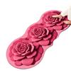 Non-slip Rose Floor Mat 3D Flower Carpet Creative Bedside Carpet  for Bedroom Living Room