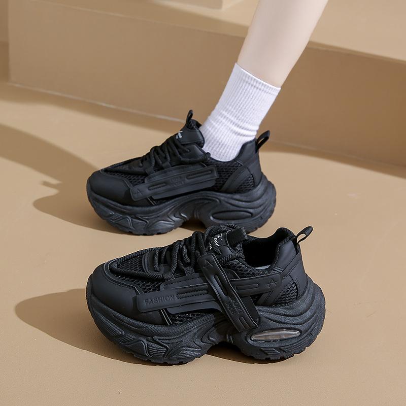 ins new dad shoes women's autumn students running sports thick soles increase height casual street shooting