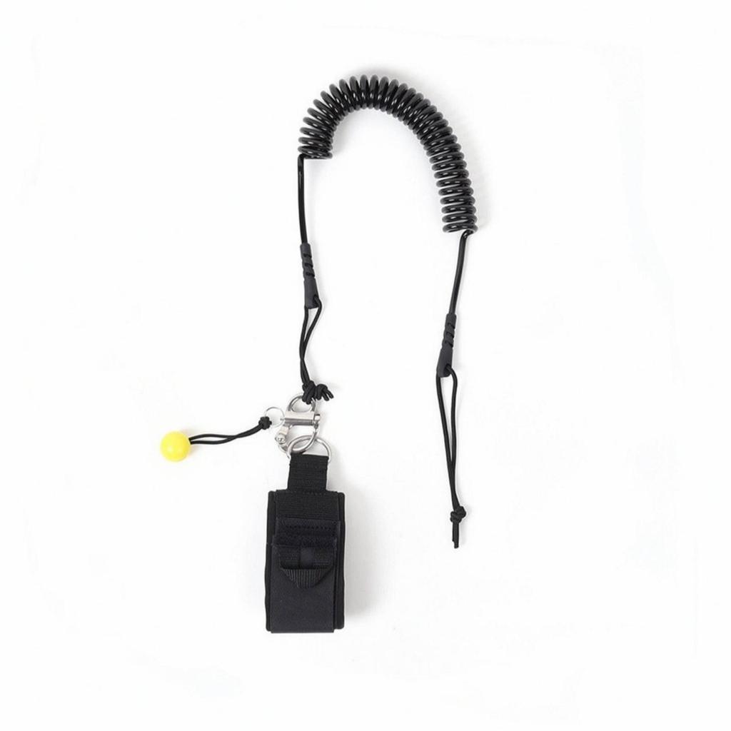 Coiled SUP Leash with Ankle Cuff Secure Leg Rope Reliable for Paddleboarders