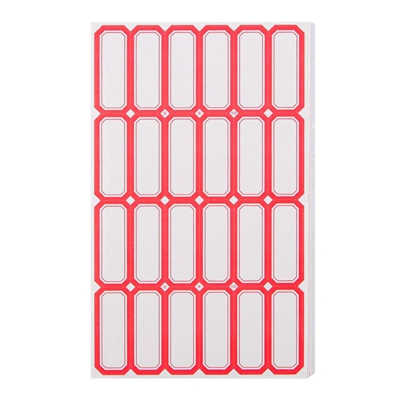 50 Sheets Writeable Labels Sticker Small Blank Sticker for Envelopes File Folders Jars Boxes School Office Kitchen