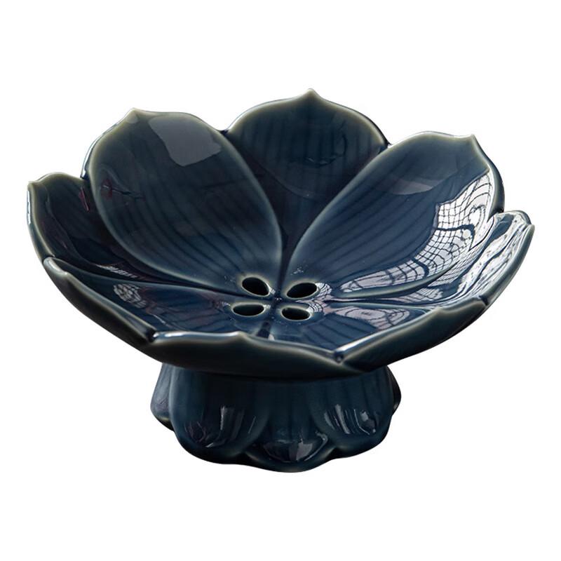Sun & Moon Stars Ceramic Lotus Fruit Plate