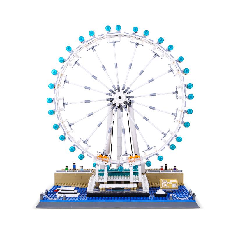 First-Class 1528Pcs Superior-Grade Creative Premium-Quality London First-Class Eye First-Class Ferris First-Class Wheel Top-Grade Assembly NO.6215