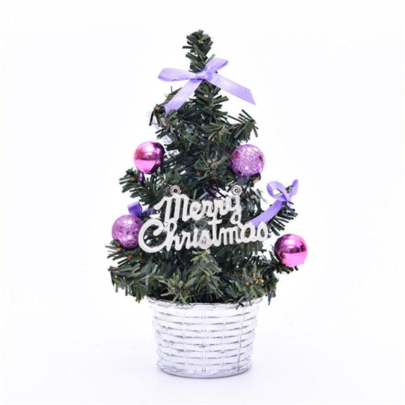 Vibrant Artificial Mini Christmas Tree Miniature Festive Table Decoration
