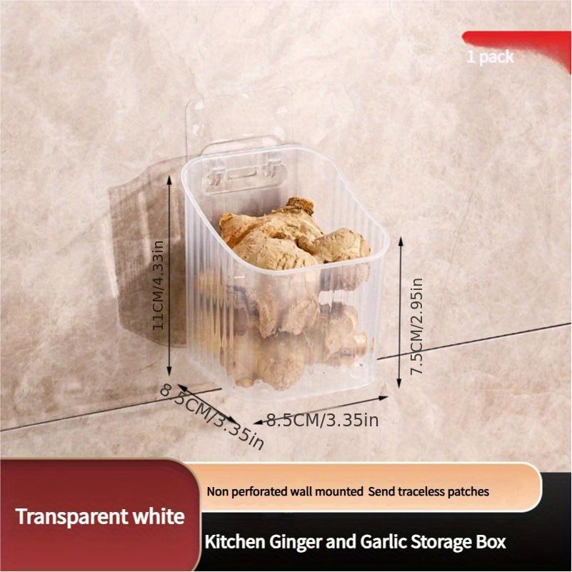 One Plastic Storage Container, a Kitchen Organizer Basket Designed for Onions, Garlic, And Ginger, Ideal for Home Organization.