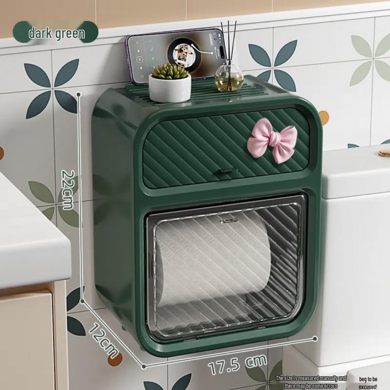 Luxuriöse Wandmontierte Doppelschichtige Badezimmer-Taschentuchbox