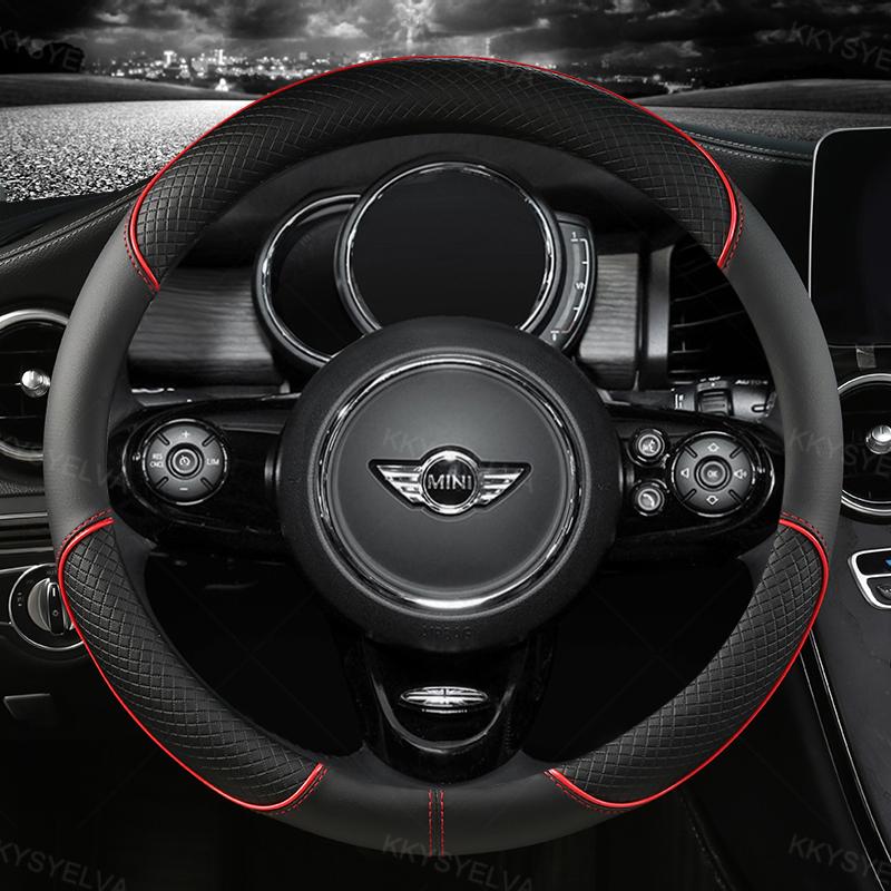 Kožený potah na volant z mikrovlákna pro MINI Cooper R50 R55 R56 F57 Clubman Countryman Clubvan Coupe Auto příslušenství