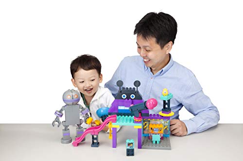 Anpanman Baikin Castle & Dadandan Block Set Bucket - Blocklabo Series Building Toy