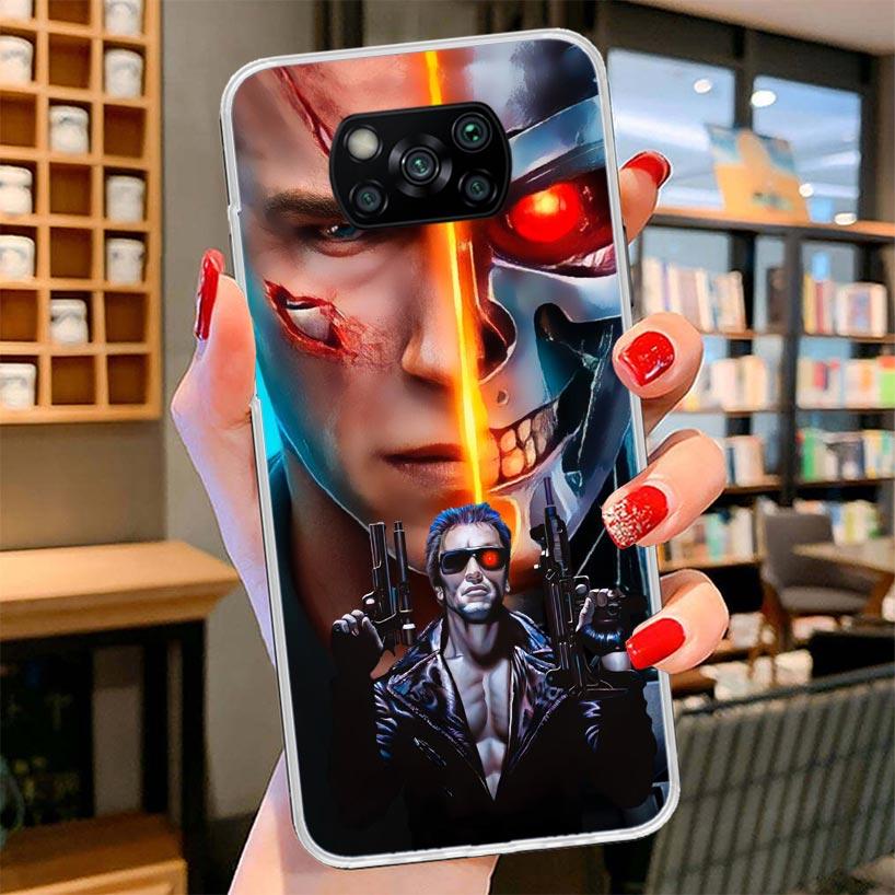 Arnold Schwarzenegger Terminator Cover Phone Case For Xiaomi Poco F7 Ultra X7 X6 X5 Pro M7 Redmi 15C 15 13C 13 12C 12 10C 10 9A