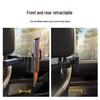 Rotating Telescopic Car Headrest Phone & Tablet Holder with Back Pillow for Rear Seat Entertainment