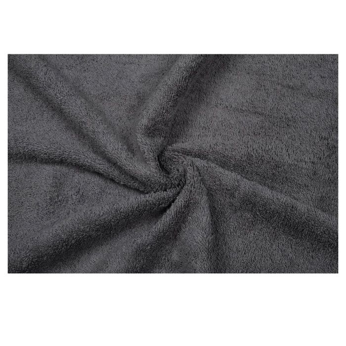 Serviette De Toilette - EDEN - Laguna - 70 X 140 Cm - 100% Coton GOTS - Anthracite