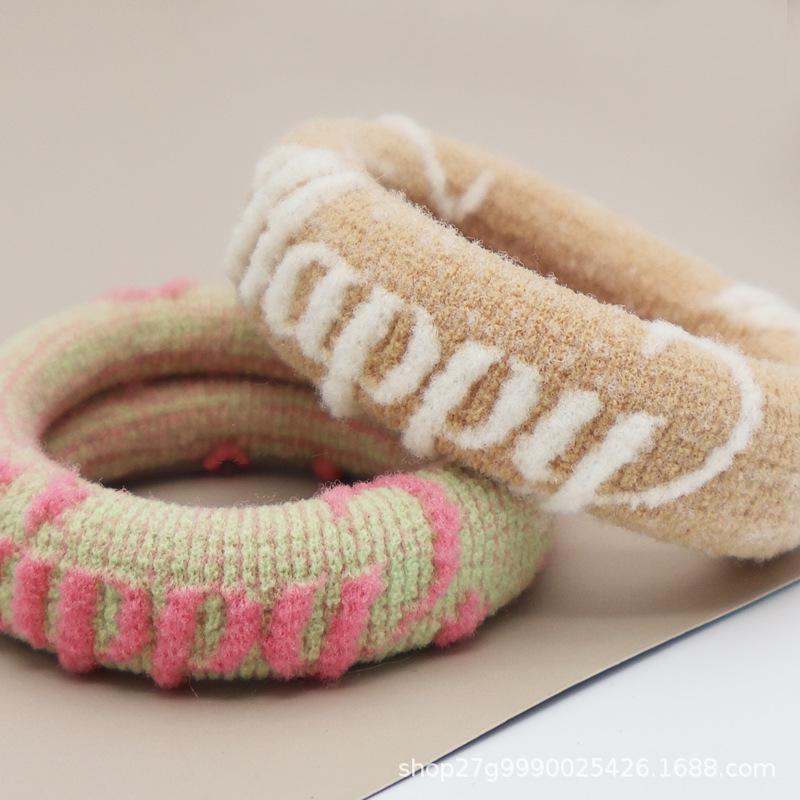 5 Pcs Simple Scrunchies Women Girls Elastic Hair Rubber Bands Accessories Tie Hair Ring Rope Headdress Headwear Ponytail Holder