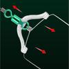 10Pcs Fishing Line Space Bifurcation Swivels 8 Shaped Rings Contactor for Double Hook Subline Splitter Fishing Tackle