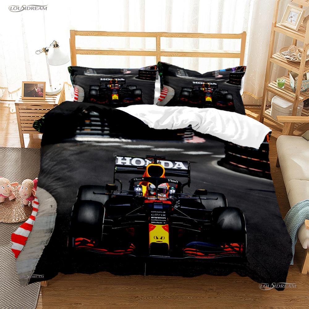 Moto Car Enthusiast All Season Duvet Cover Comforter Bedding set Luxury Soft Quilt Cover and Pillowcase Single/Double/Queen/King