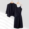 Women's Summer Thin Blazer & Sling Dress Two-Piece Set