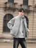 Trendy Brand 2025 Men's Stand Collar Patchwork Down Jacket, Winter Korean Style, White Duck Down, Thickened.