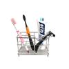304 Stainless Steel Bathroom Toothbrush Holder Toothpaste Holder, Multi-slot Bathroom Accessory Organizer Storage Box