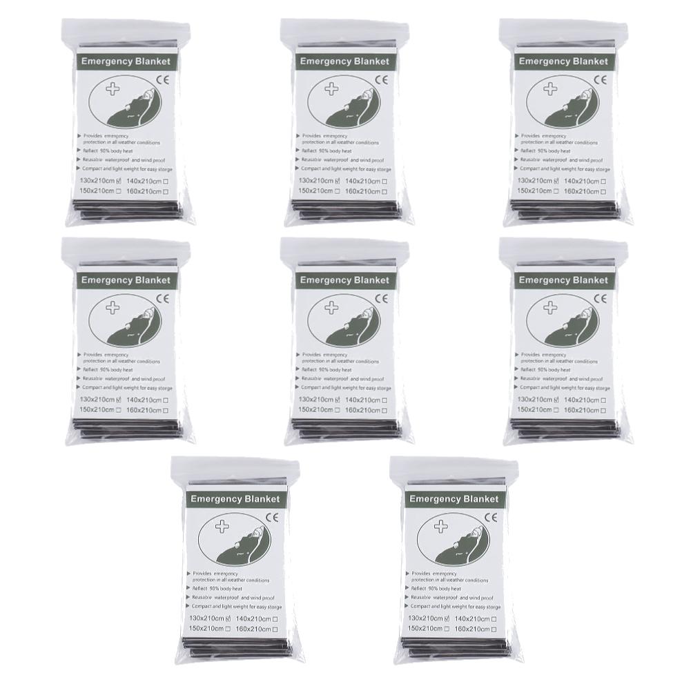 1-10PCS Emergency Blanket Outdoor Survive First Aid Military Rescue Kit Windproof Waterproof Foil Thermal Blanket for Camping