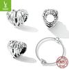 Love Wings Beaded Accessories, Guardian Meaning S925 Silver Bracelet Beads Loose Beads Scc2285