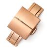 High Quality 316L Stainless Steel Butterfly Buckles 16mm 18mm 20mm 22mm Double Press Metal Clasps Rubber Band Deployment Buckle