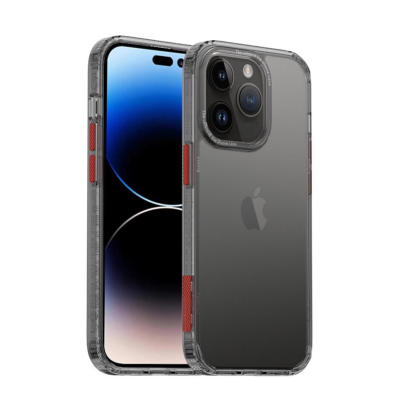 

HD прозрачный чехол для телефона для Iphone 13 14 Pro Max противоударный защитный мягкий каркас с жесткой задней крышкой для IPHON 14Plus 14Pro 13Pro iPhone 14 Plus чёрный