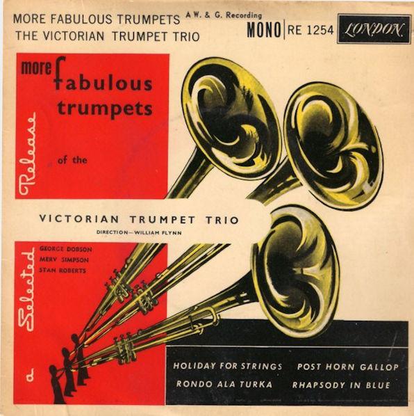 

7inch Record VICTORIAN TRUMPET TRIO More Fabulous Trumpets RE1254 LONDON AMERICA 1960 UK Jazz Used