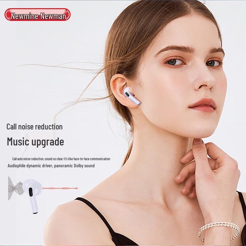Newmine H73 True Wireless Semi-In-Ear Earbuds with ANC