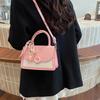 Fashion Splicing Contrasting Color Small Square Bag New Simple Personalized Handbag Trendy Versatile Shoulder Messenger Bag