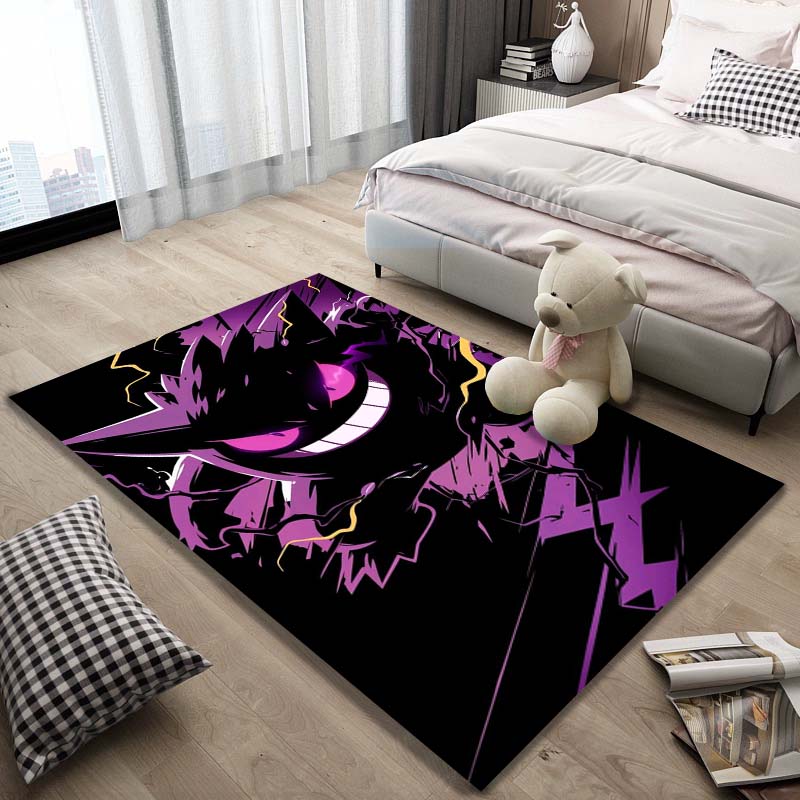 Gengar Pattern Rug - Non-slip Kitchen and Outdoor Rug, Yoga Rug, Home and Bedroom Decor, Birthday Gift
