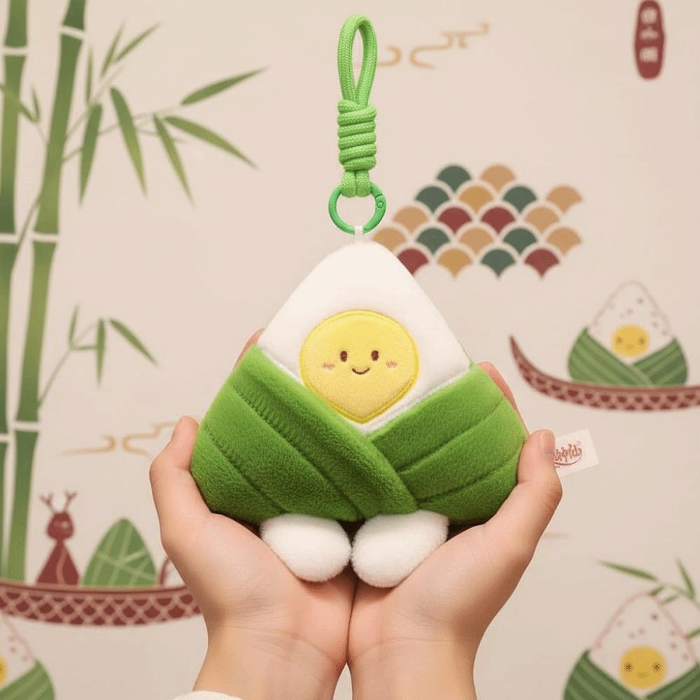 Ultra-Soft Velvet Cartoon Zongzi Plushie Dragon Boat Festival Doll Bedside Comfort Toy