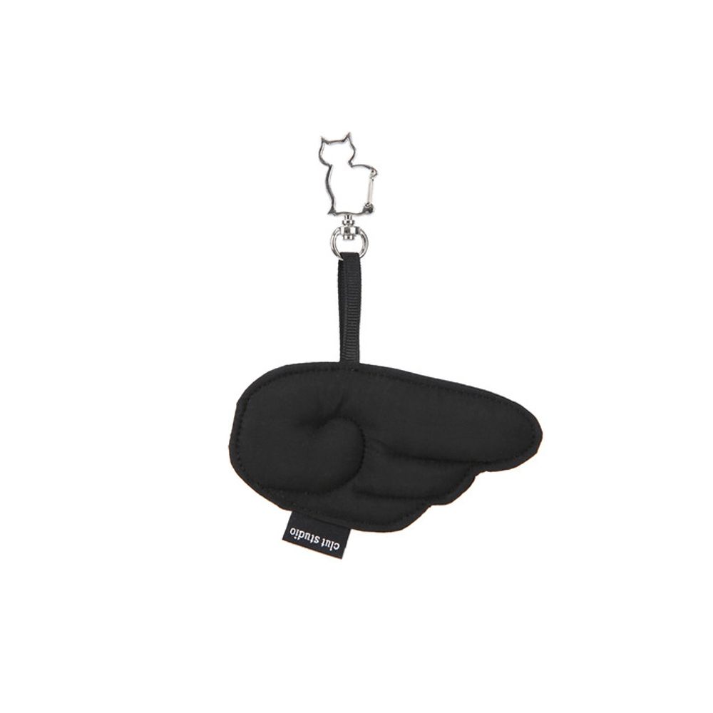 

CLUT STUDIO Puffy Wing Keyring - BLACK single