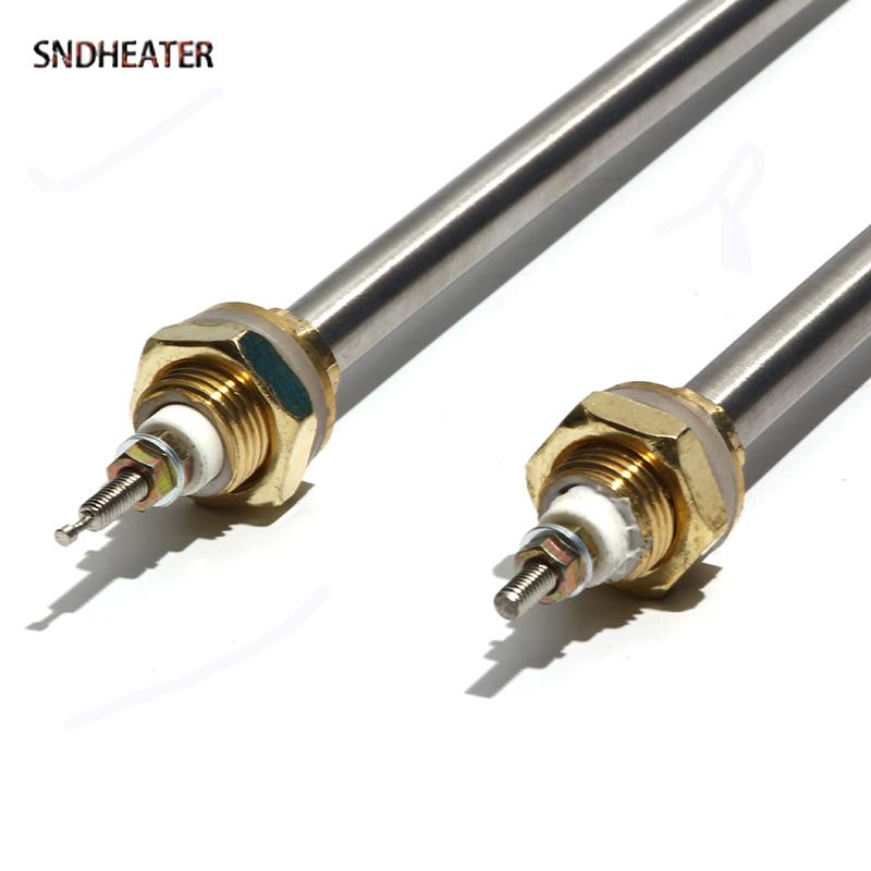 SNDHEATER 110V/220V/380V Folded Water Heating Element 2KW 3KW 6KW M16 M18 Copper Thread Boiling Machine Spare Part 250/290/340MM