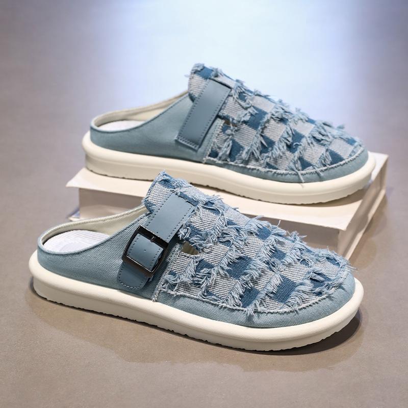 Mens Slippers 2025 Breathable Casual Outdoor Summer Sneakers Shoes Walking Hiking Slides Luxury Designer Fashion Home Loafers