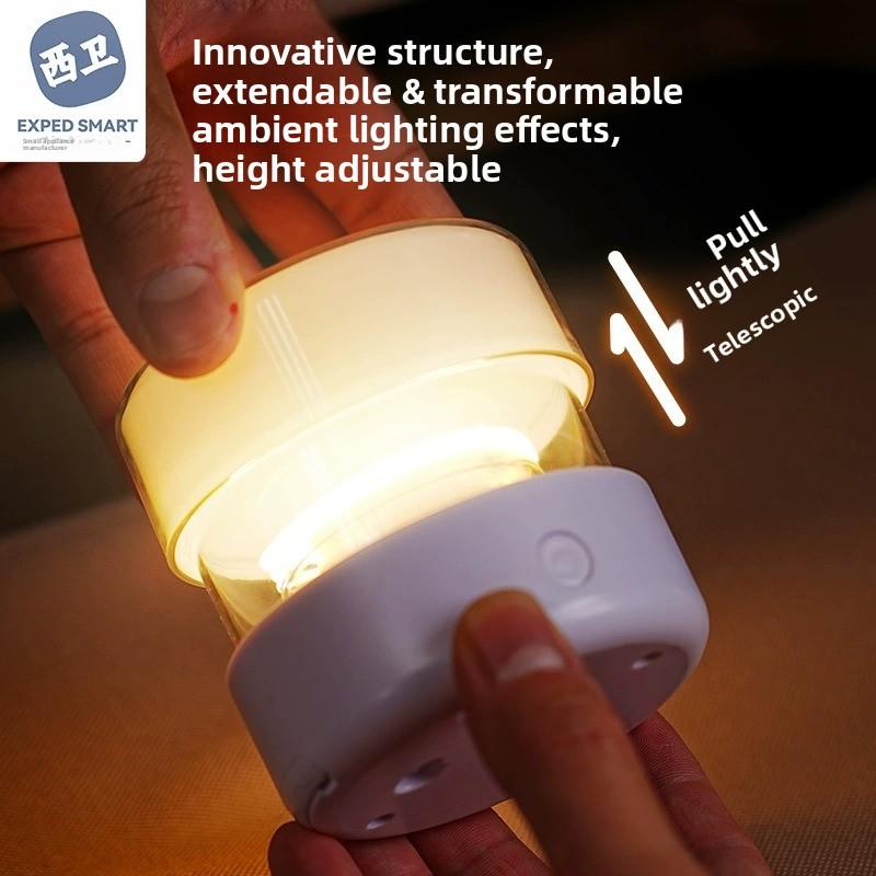 Luz de camping LED plegable portátil, lámpara colgante multifuncional para exteriores y tienda