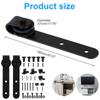Sliding Barn Door Hardware Kit Smooth and Quiet Super Mini Barn Door Track Kit Easy Assembly Door Panel Accessories for Cupboard
