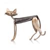 Tooarts Metal Iron Art Spring Cat Modern Sculpture Christmas Gift Ornaments