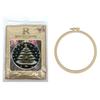 Christmas Tree Stamped Cross Stitch Embroidery Kits with Hoop Cloth Color Thread