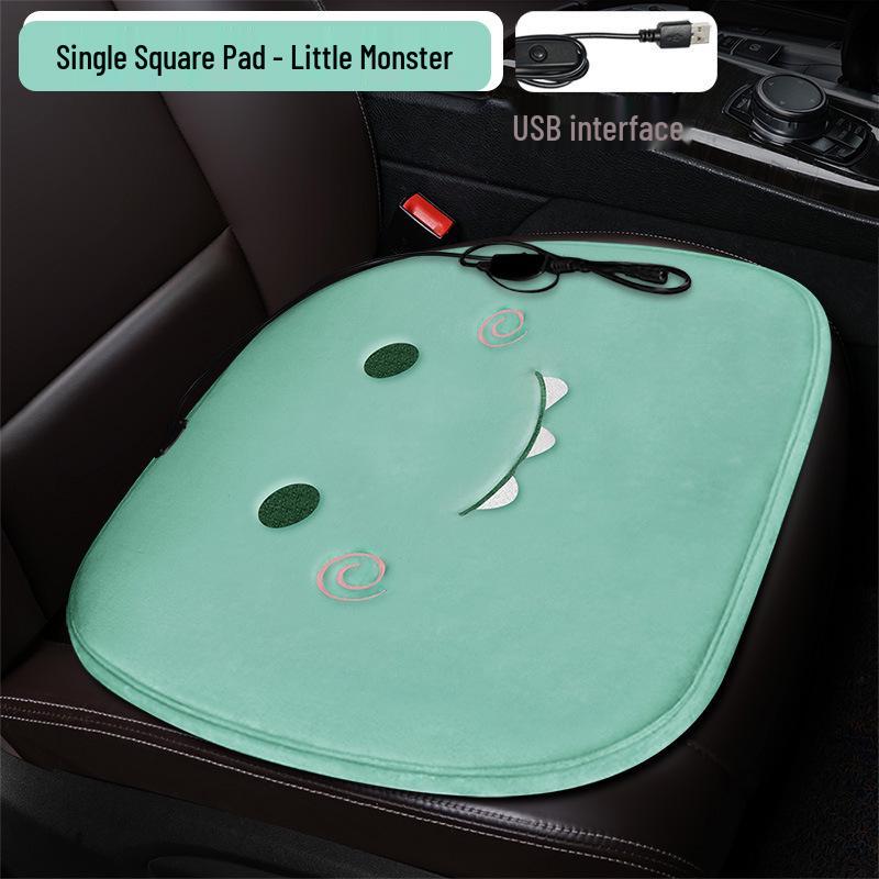 Four-Season Heated Car Seat Cushion Set: Interior Accessories for Comfort