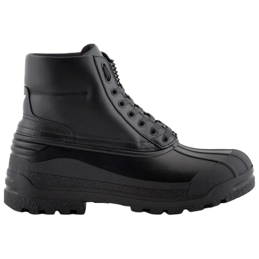 Emporio Armani Leder Lässig Bequem Knöchelhohe Stiefel Herren Knöchelhohe Stiefel Schwarz X4M391XF741100002