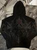 Divine Breath Zipper Hoodie: Men's Dark Style Fitness Sweatshirt