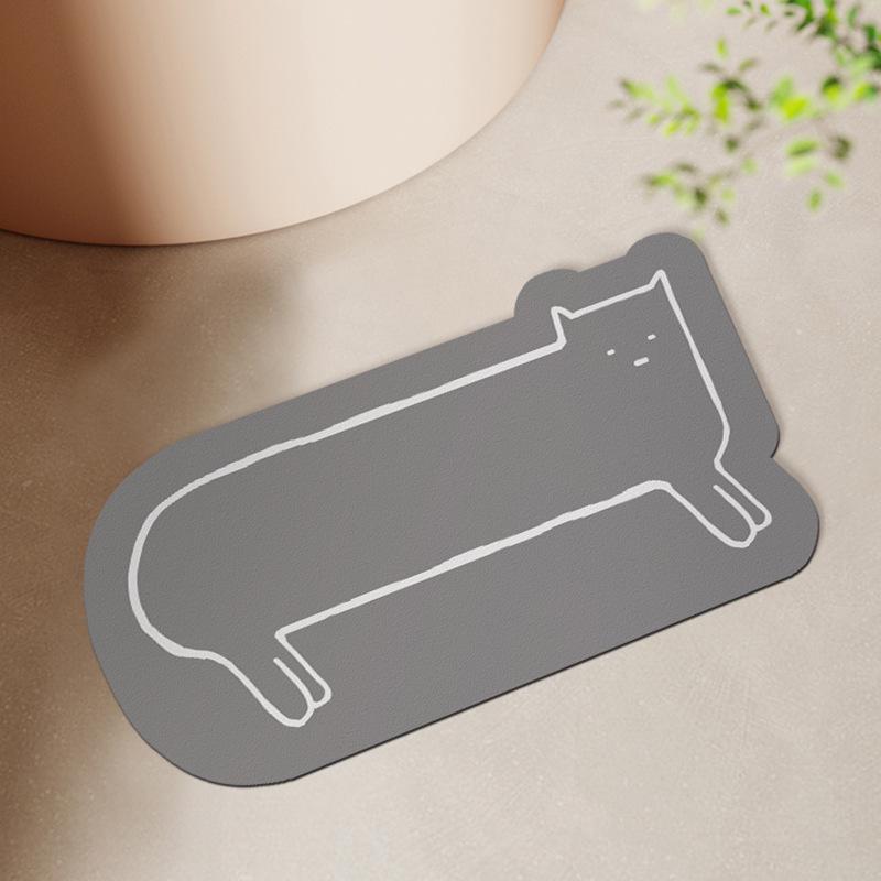 Modern Diatom Mud Quick-Dry Non-Slip Bathroom Mat (Water-Absorbent & Wear-Resistant) 40*60cm【diatom mud】