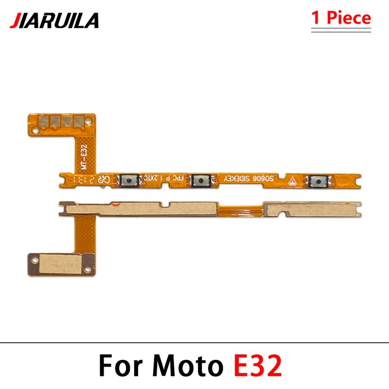 Power On Off Volume Button Key Flex Cable For Motorola Moto E20 E30 E40 E13 E14 E15 E22 E22i E23 E32 E32s